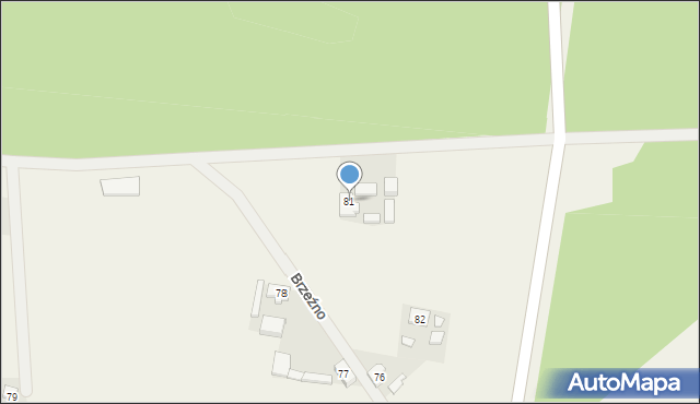 Brzeźno, Brzeźno, 81, mapa Brzeźno