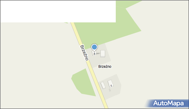 Brzeźno, Brzeźno, 6, mapa Brzeźno