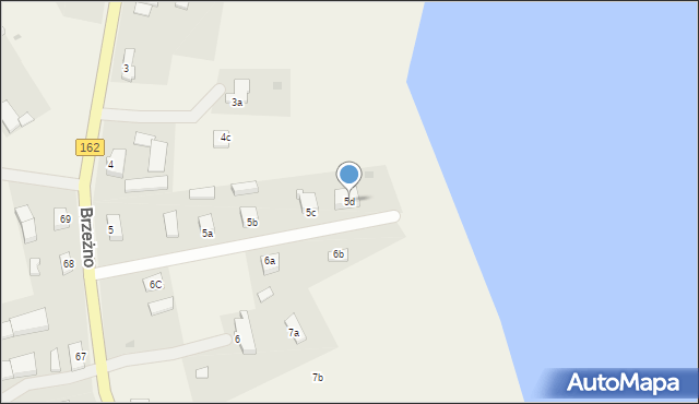 Brzeżno, Brzeżno, 5d, mapa Brzeżno