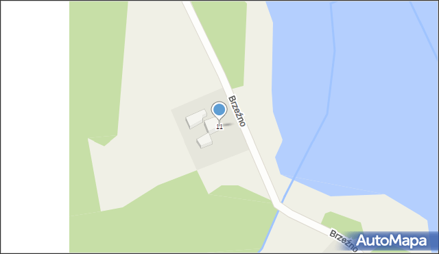 Brzeźno, Brzeźno, 11, mapa Brzeźno