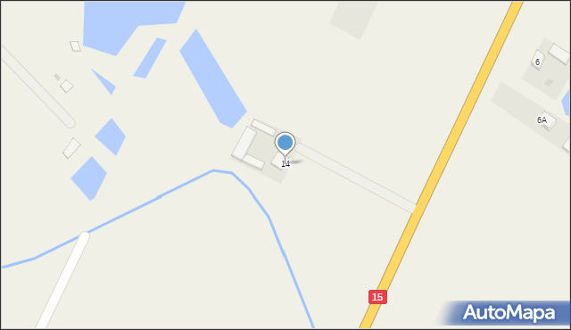 Brzeźno, Brzeźno, 14, mapa Brzeźno