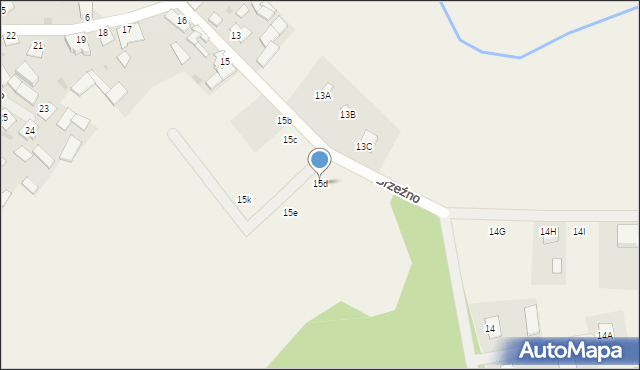 Brzeźno, Brzeźno, 15d, mapa Brzeźno