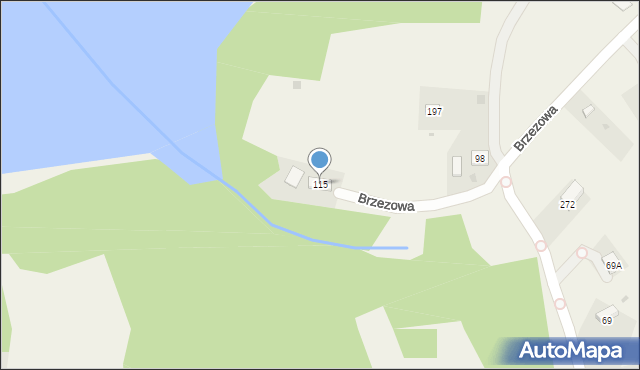 Brzezowa, Brzezowa, 115, mapa Brzezowa