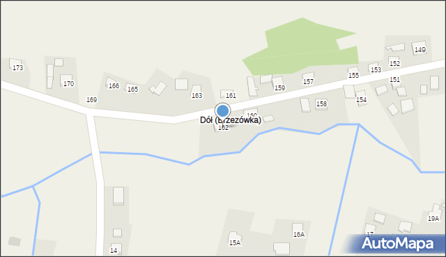 Brzezówka, Brzezówka, 162, mapa Brzezówka