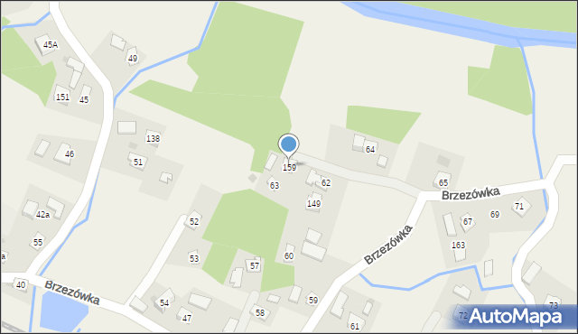 Brzezówka, Brzezówka, 159, mapa Brzezówka