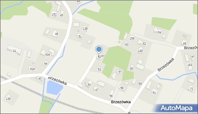 Brzezówka, Brzezówka, 52, mapa Brzezówka