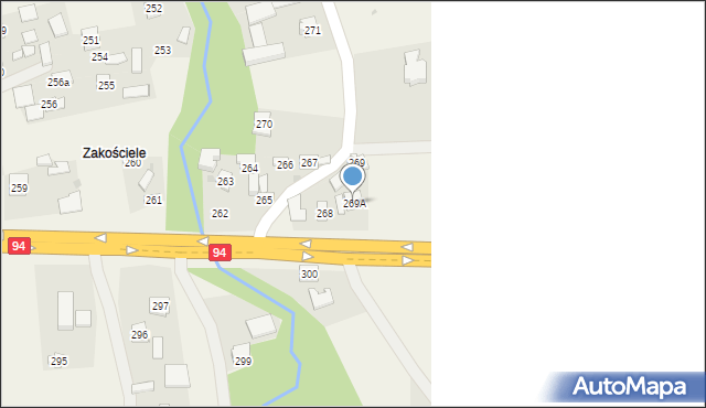 Brzezówka, Brzezówka, 269A, mapa Brzezówka