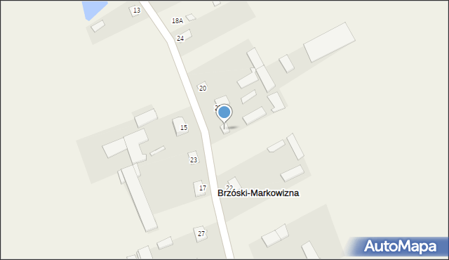 Brzóski Stare, Brzóski Stare, 24, mapa Brzóski Stare