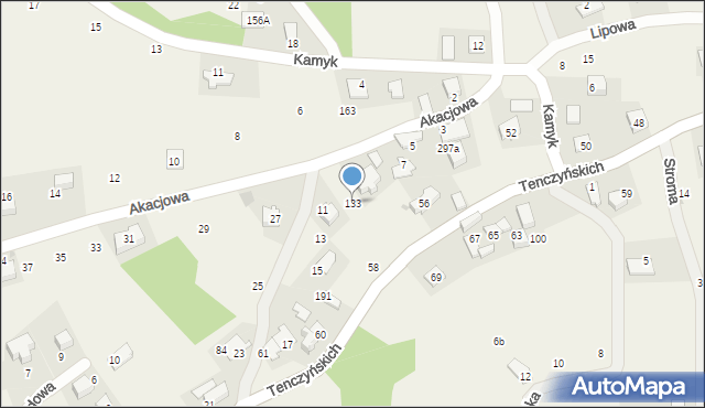 Brzoskwinia, Brzoskwinia, 133, mapa Brzoskwinia