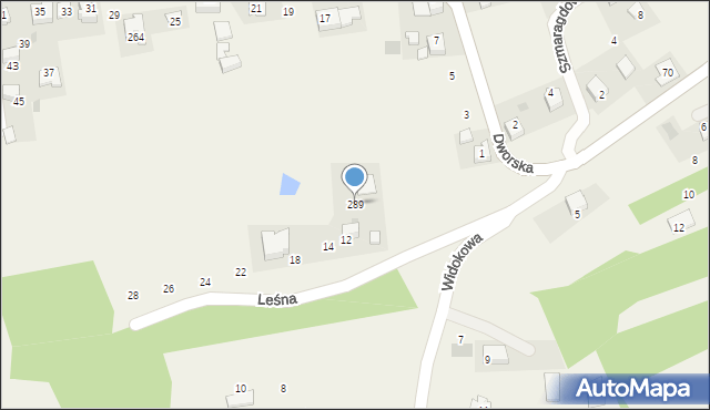 Brzoskwinia, Brzoskwinia, 289, mapa Brzoskwinia