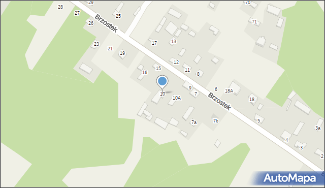 Brzostek, Brzostek, 10, mapa Brzostek