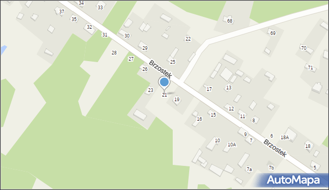 Brzostek, Brzostek, 21, mapa Brzostek