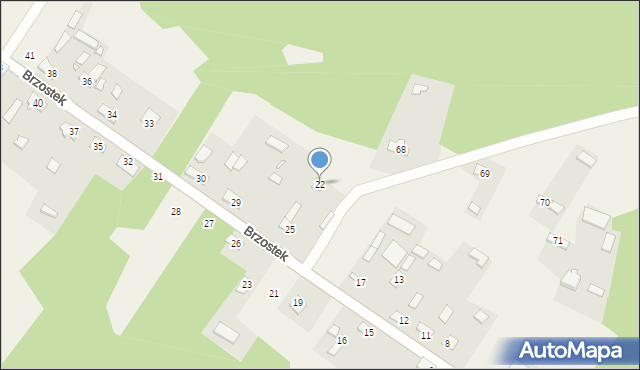 Brzostek, Brzostek, 22, mapa Brzostek