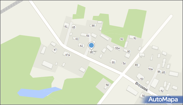 Brzostek, Brzostek, 60, mapa Brzostek