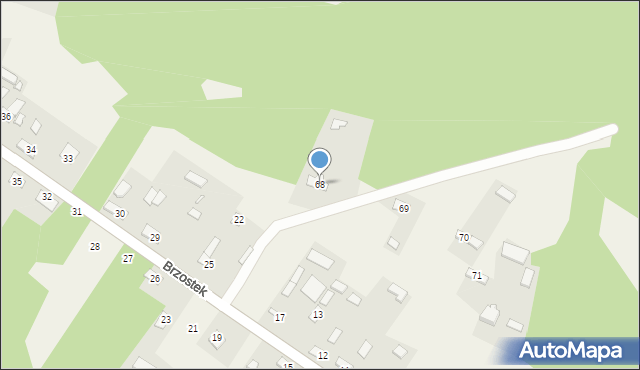 Brzostek, Brzostek, 68, mapa Brzostek