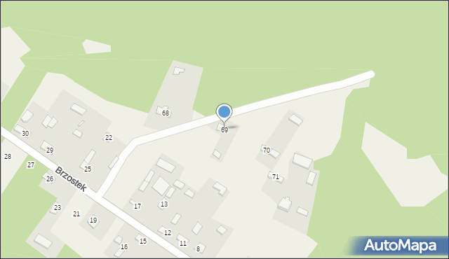 Brzostek, Brzostek, 69, mapa Brzostek