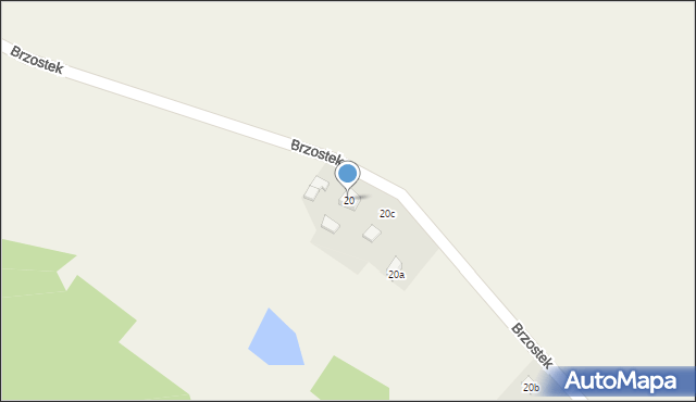 Brzostek, Brzostek, 20, mapa Brzostek