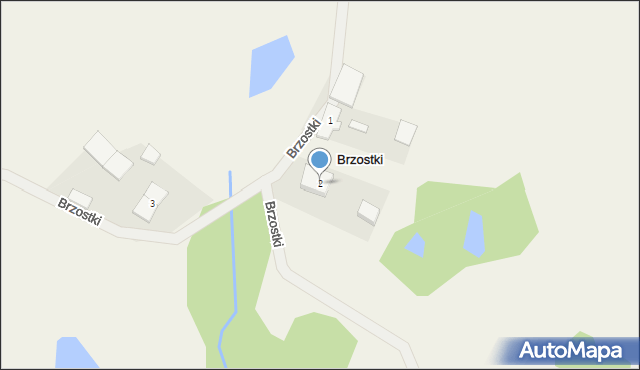 Brzostki, Brzostki, 2, mapa Brzostki