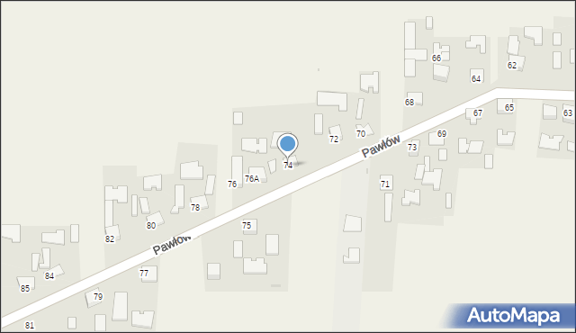 Brzostków, Brzostków, 74, mapa Brzostków