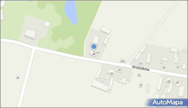Brzóstków, Brzóstków, 18, mapa Brzóstków