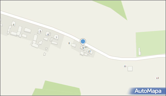 Brzóstków, Brzóstków, 9, mapa Brzóstków