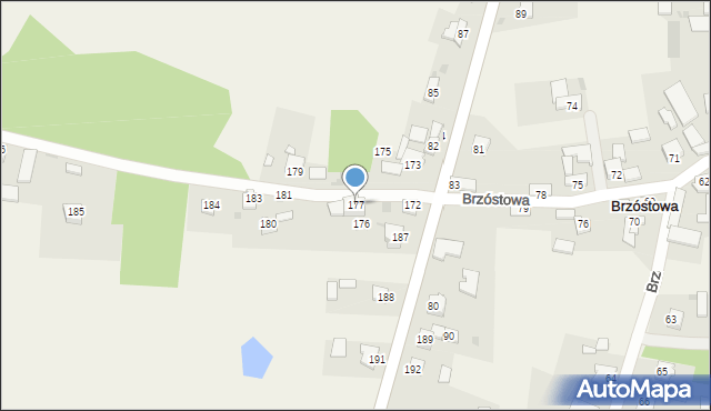 Brzóstowa, Brzóstowa, 177, mapa Brzóstowa