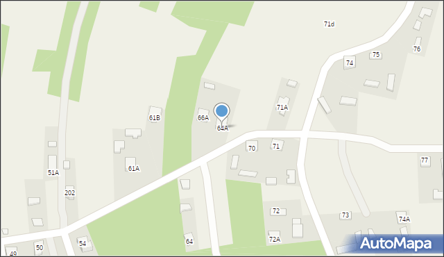 Brzostowa Góra, Brzostowa Góra, 64A, mapa Brzostowa Góra