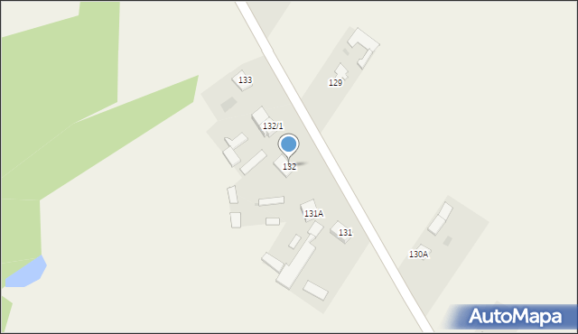 Brzostówiec, Brzostówiec, 132, mapa Brzostówiec