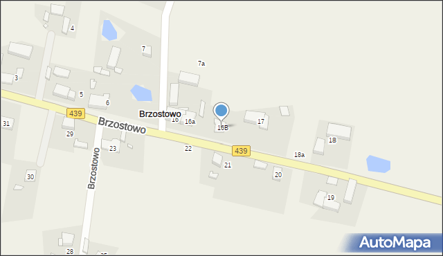 Brzostowo, Brzostowo, 16B, mapa Brzostowo