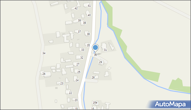 Brzóza Królewska, Brzóza Królewska, 30, mapa Brzóza Królewska