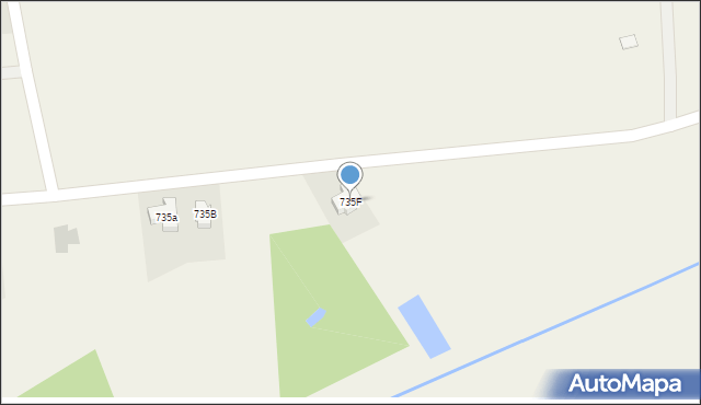 Brzóza Królewska, Brzóza Królewska, 735F, mapa Brzóza Królewska