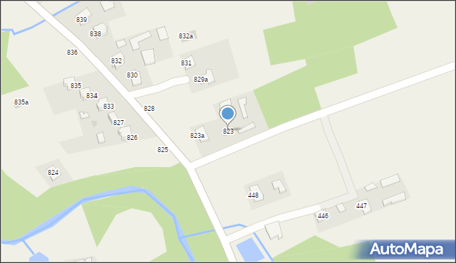 Brzóza Królewska, Brzóza Królewska, 823, mapa Brzóza Królewska