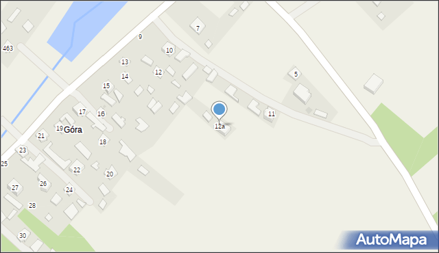 Brzóza Stadnicka, Brzóza Stadnicka, 12a, mapa Brzóza Stadnicka
