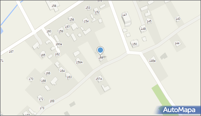 Brzóza Stadnicka, Brzóza Stadnicka, 155, mapa Brzóza Stadnicka