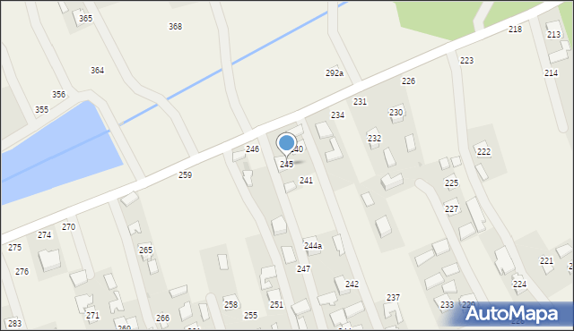 Brzóza Stadnicka, Brzóza Stadnicka, 245, mapa Brzóza Stadnicka