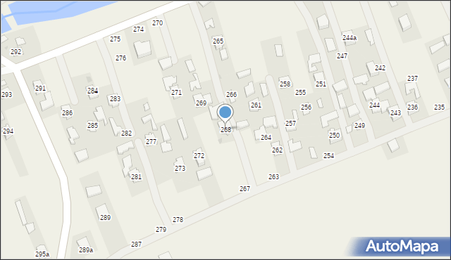 Brzóza Stadnicka, Brzóza Stadnicka, 268, mapa Brzóza Stadnicka