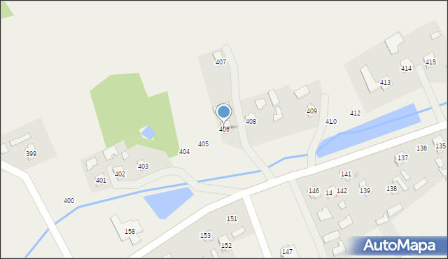 Brzóza Stadnicka, Brzóza Stadnicka, 406, mapa Brzóza Stadnicka