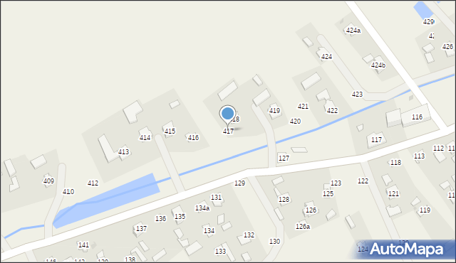 Brzóza Stadnicka, Brzóza Stadnicka, 417, mapa Brzóza Stadnicka