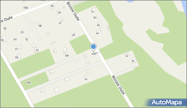 Brzóze Duże, Brzóze Duże, 43b, mapa Brzóze Duże