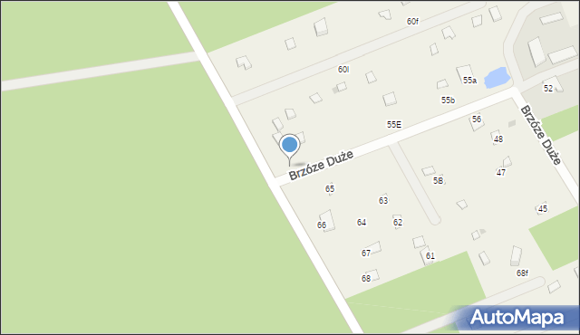 Brzóze Duże, Brzóze Duże, 55j, mapa Brzóze Duże