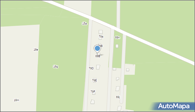 Brzóze Duże, Brzóze Duże, 79c, mapa Brzóze Duże