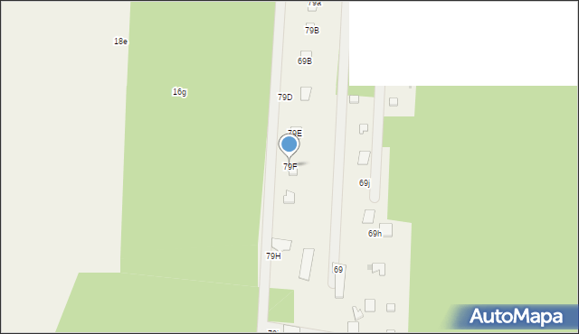 Brzóze Duże, Brzóze Duże, 79F, mapa Brzóze Duże
