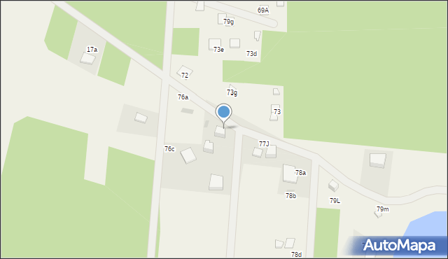 Brzóze Duże, Brzóze Duże, 79u, mapa Brzóze Duże