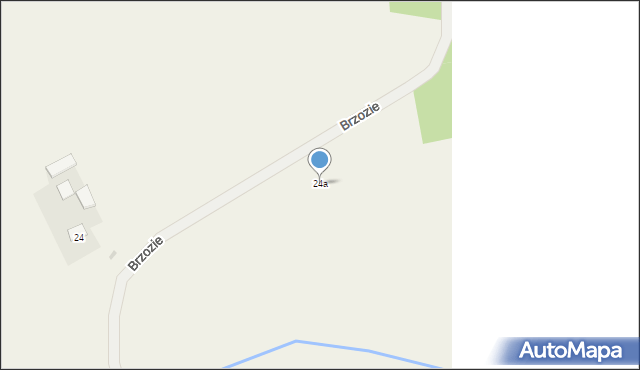 Brzozie, Brzozie, 24a, mapa Brzozie