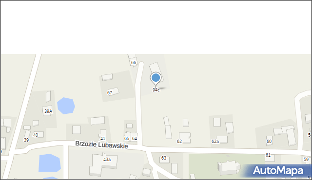 Brzozie Lubawskie, Brzozie Lubawskie, 94c, mapa Brzozie Lubawskie