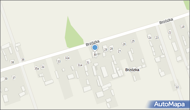 Brzózka, Brzózka, 30, mapa Brzózka