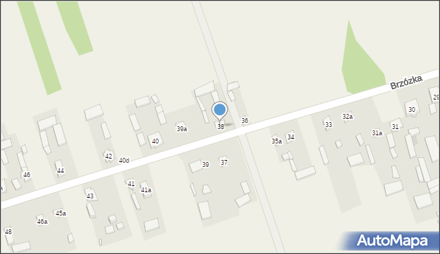 Brzózka, Brzózka, 38, mapa Brzózka