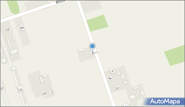 Brzózka, Brzózka, 8, mapa Brzózka