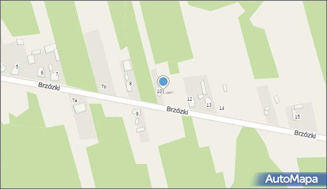 Brzózki, Brzózki, 11, mapa Brzózki