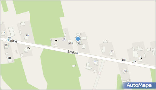 Brzózki, Brzózki, 39A, mapa Brzózki